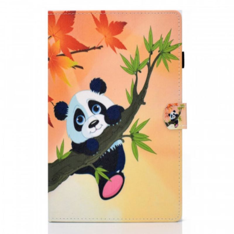 Fliptok / Bőrtok Samsung Galaxy Tab A8 (2021) Aranyos Panda