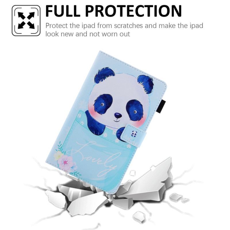 Fliptok / Bőrtok Samsung Galaxy Tab A8 (2021) Aranyos Panda