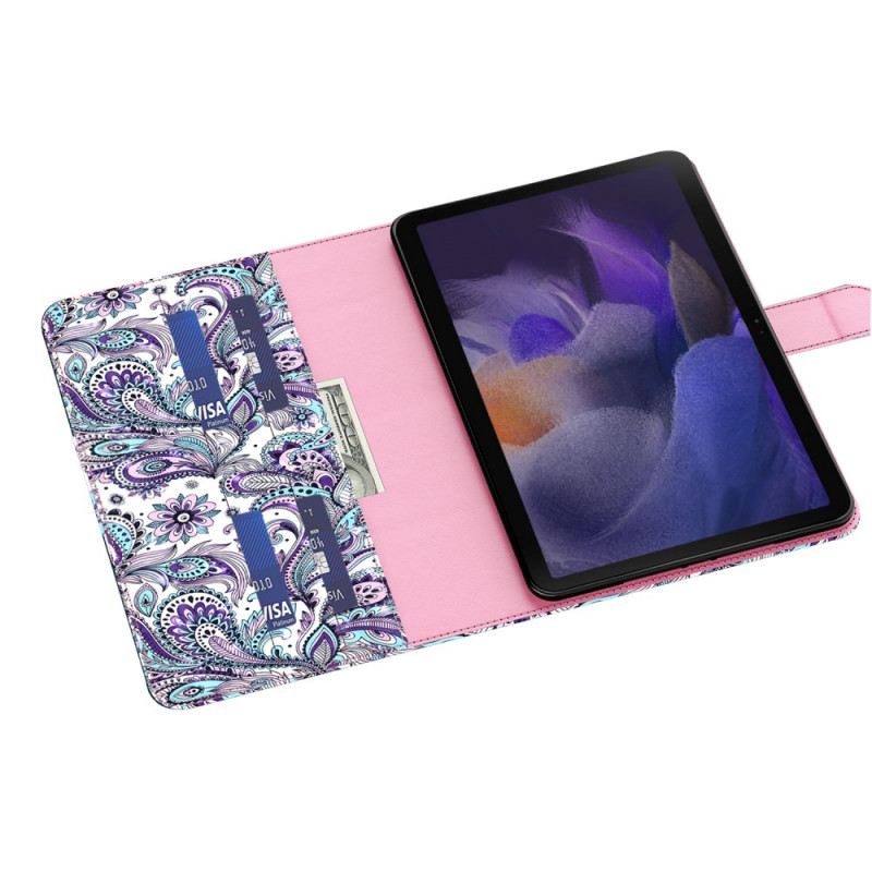 Fliptok / Bőrtok Samsung Galaxy Tab A8 (2021) Paisley