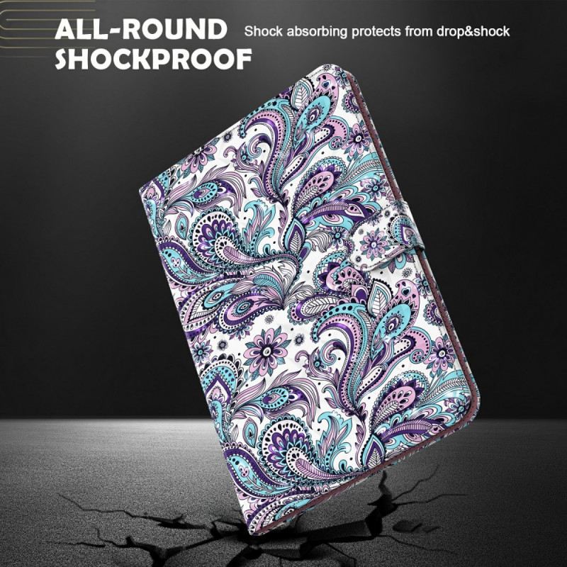 Fliptok / Bőrtok Samsung Galaxy Tab A8 (2021) Paisley