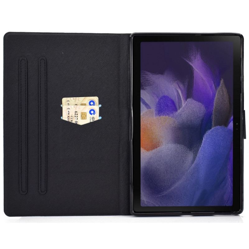 Fliptok / Bőrtok Samsung Galaxy Tab A8 (2021) Panda Szív