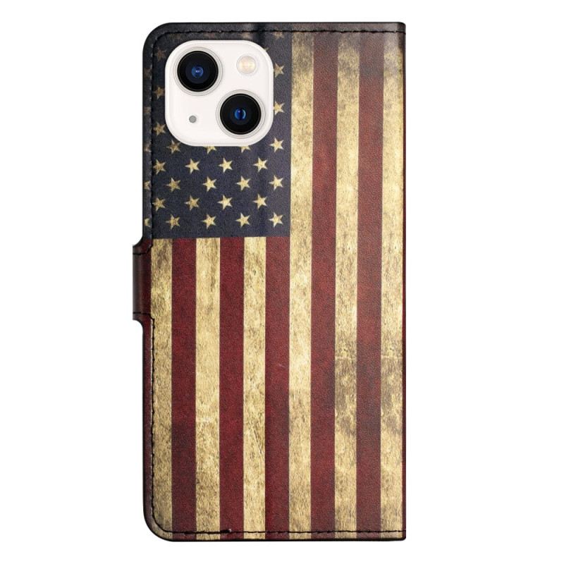 Fliptok iPhone 15 Plus Vintage Usa Zászló