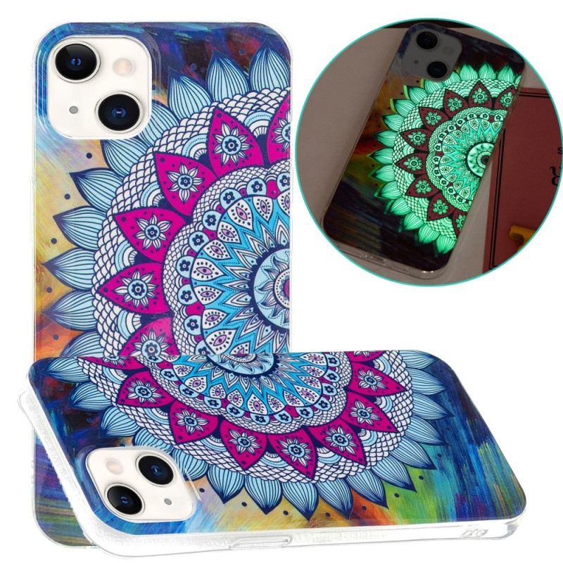 Telefontok iPhone 15 Plus Fluoreszkáló Mandala