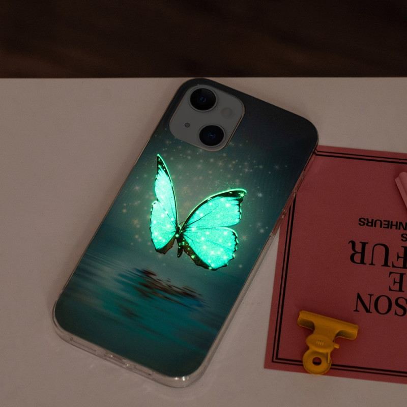 Telefontok iPhone 15 Plus Fluoreszkáló Pillangók