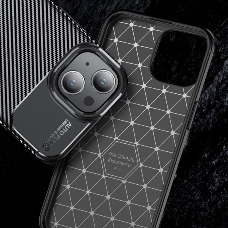 Tok iPhone 15 Plus Carbon Texture Fiber