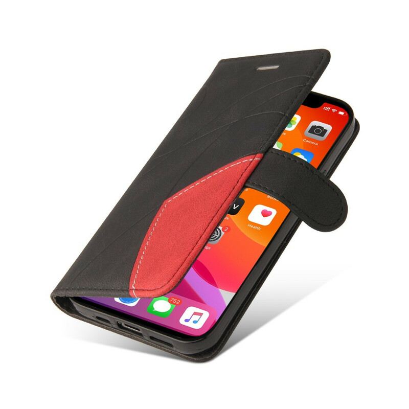 Fliptok / Bőrtok iPhone 13 Pro Max Kéttónusú Signature Műbőr