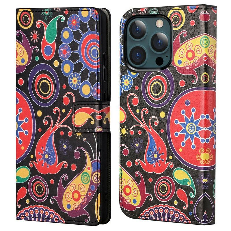 Kinyitható Tokok iPhone 13 Pro Max Galaxy Design