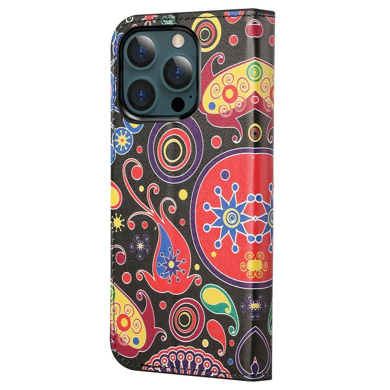 Kinyitható Tokok iPhone 13 Pro Max Galaxy Design