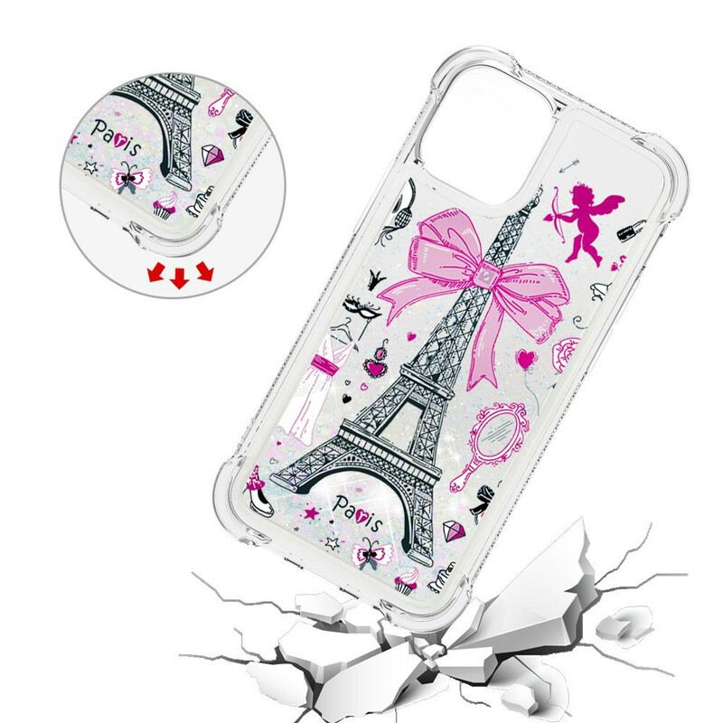 Telefontok iPhone 13 Pro Max Az Eiffel-torony Flitterei