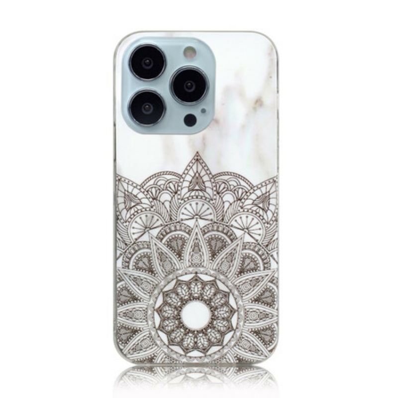 Tok iPhone 13 Pro Max Márvány Mandala