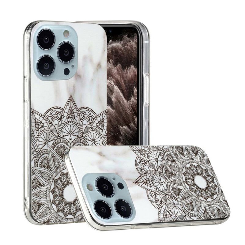 Tok iPhone 13 Pro Max Márvány Mandala