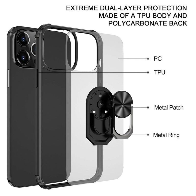 Tok iPhone 13 Pro Max Prémium Gyűrűs Hibrid