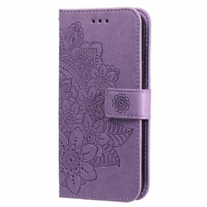 Fliptok / Bőrtok Oppo Find X5 Lite Mandala Zsinórral