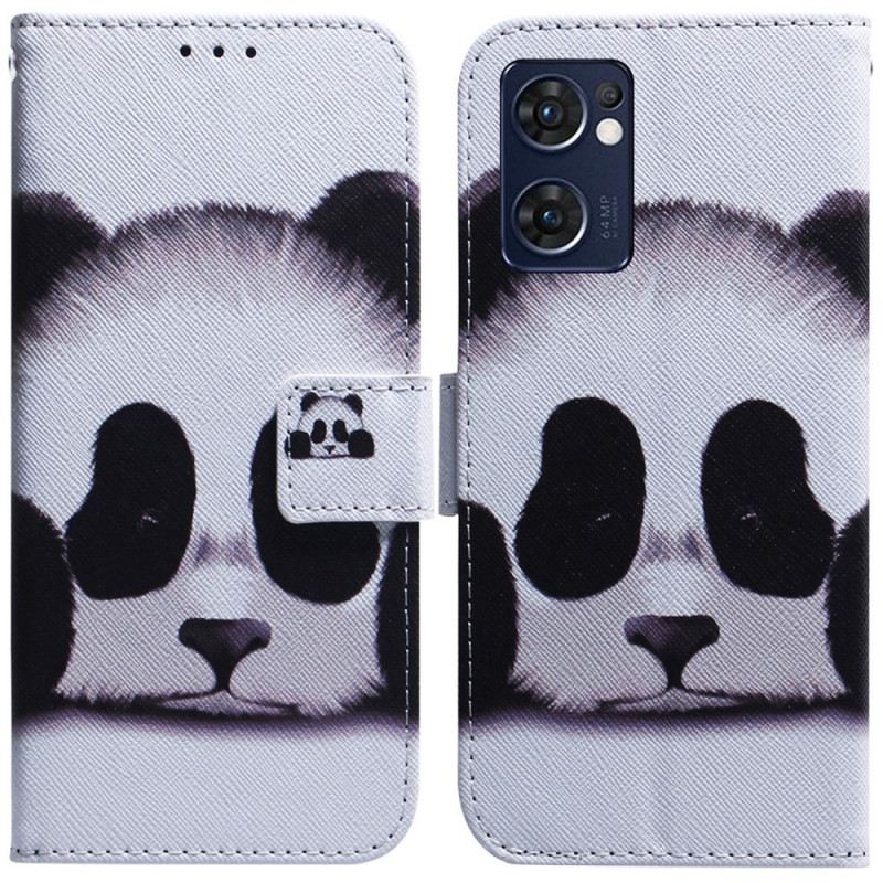 Fliptok / Bőrtok Oppo Find X5 Lite Panda Arc