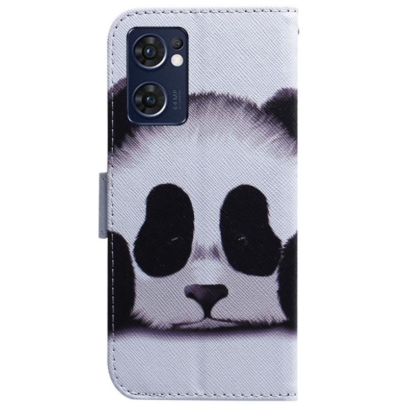 Fliptok / Bőrtok Oppo Find X5 Lite Panda Arc