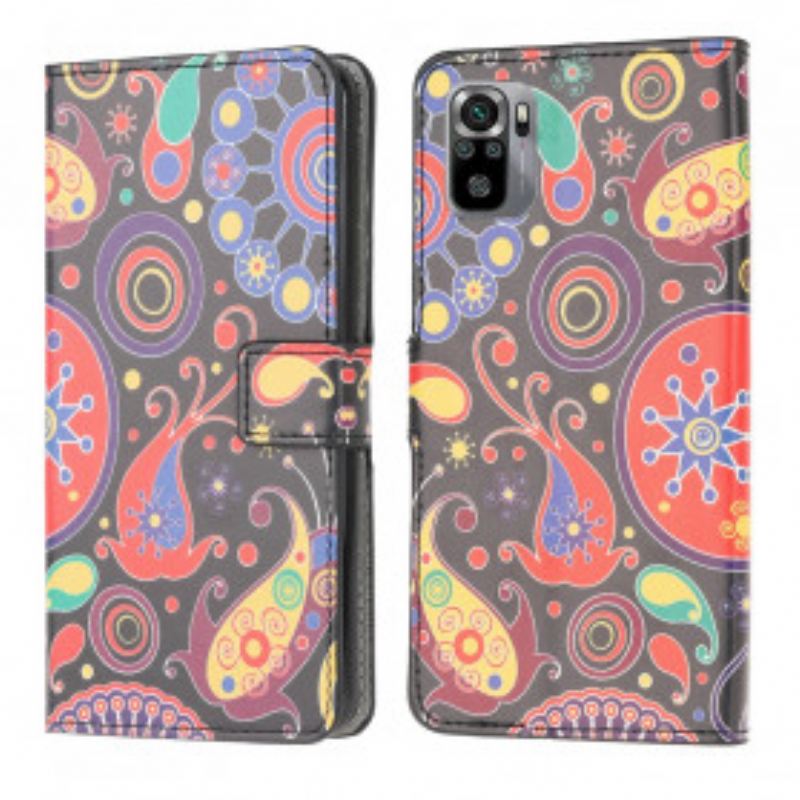 Fliptok / Bőrtok Xiaomi Redmi Note 10 / 10S Galaxy Design