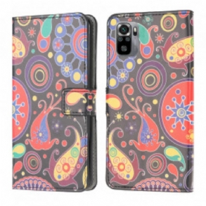 Fliptok / Bőrtok Xiaomi Redmi Note 10 / 10S Galaxy Design