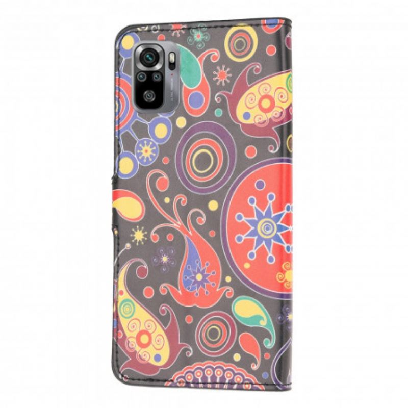 Fliptok / Bőrtok Xiaomi Redmi Note 10 / 10S Galaxy Design