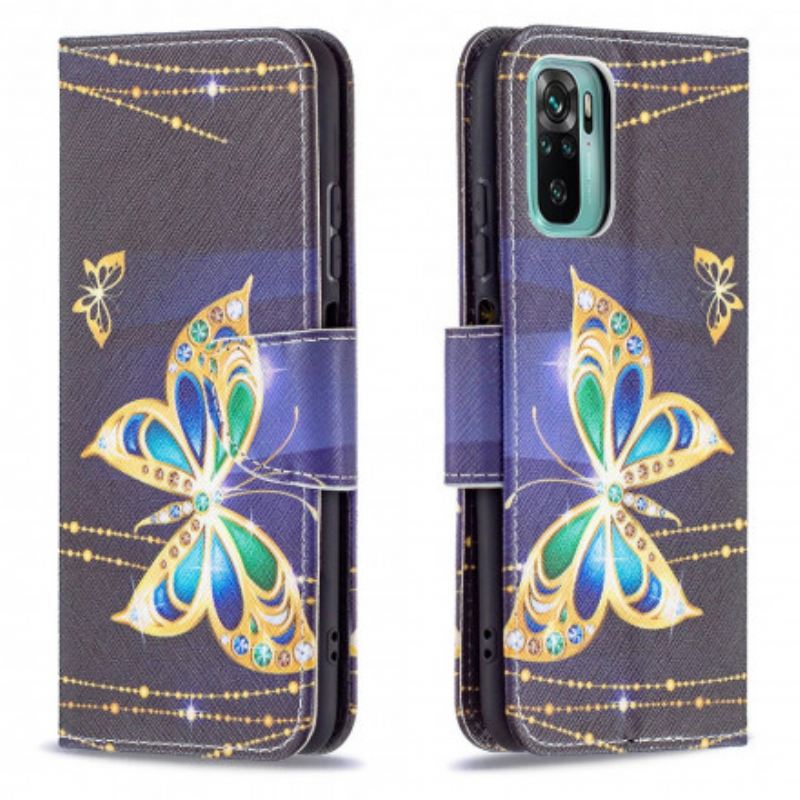 Fliptok / Bőrtok Xiaomi Redmi Note 10 / 10S Magic Butterfly