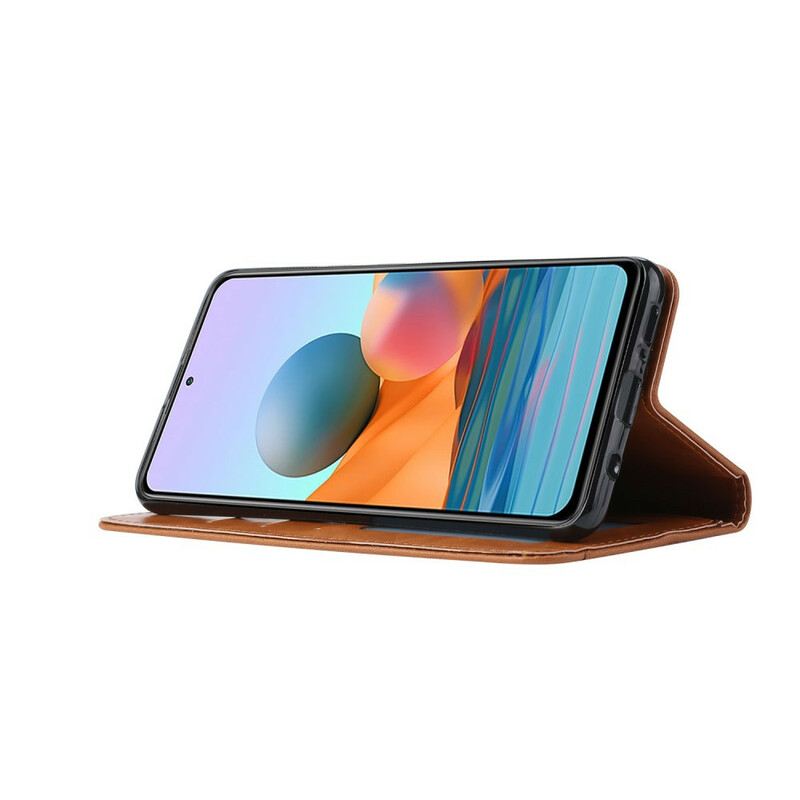 Fliptok Xiaomi Redmi Note 10 / 10S Bőrtok Műbőr Kártyatartó