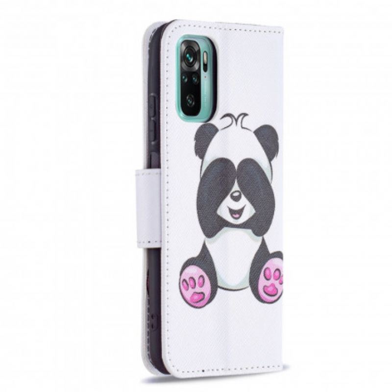 Kinyitható Tokok Xiaomi Redmi Note 10 / 10S Panda Fun