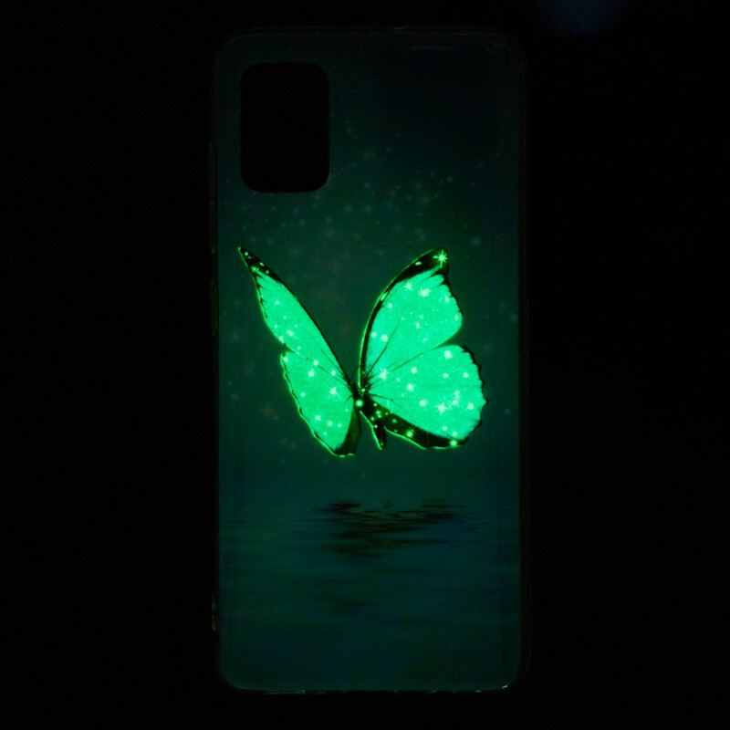 Telefontok Xiaomi Redmi Note 10 / 10S Fluoreszkáló Kék Pillangó