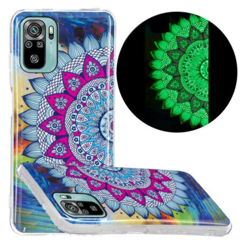 Telefontok Xiaomi Redmi Note 10 / 10S Fluoreszkáló Színes Mandala