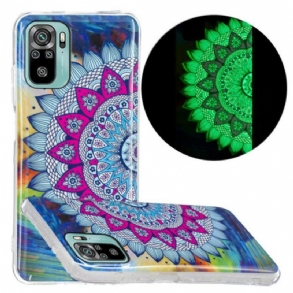 Telefontok Xiaomi Redmi Note 10 / 10S Fluoreszkáló Színes Mandala