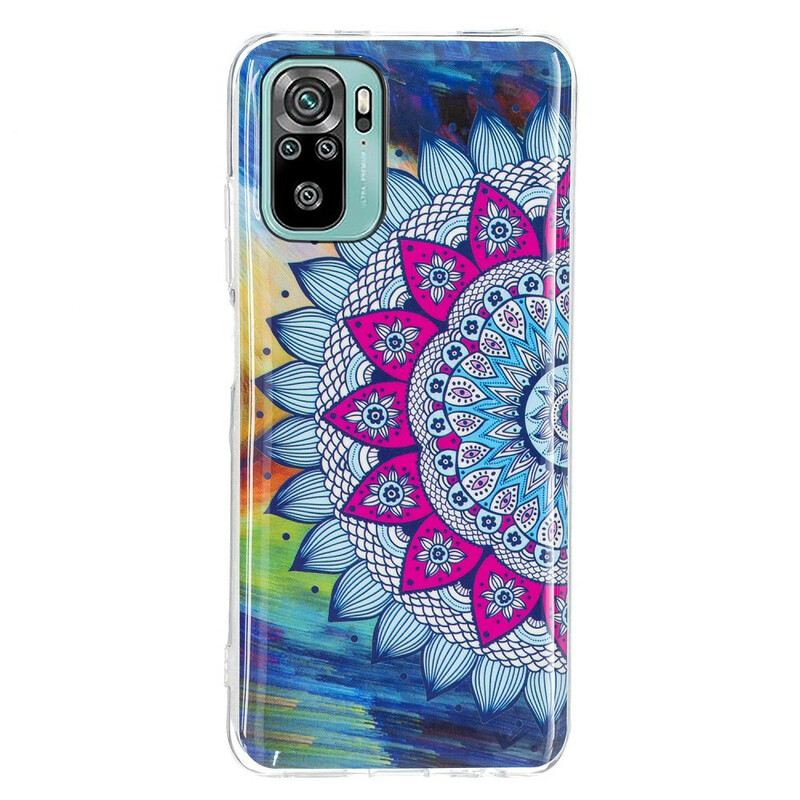 Telefontok Xiaomi Redmi Note 10 / 10S Fluoreszkáló Színes Mandala