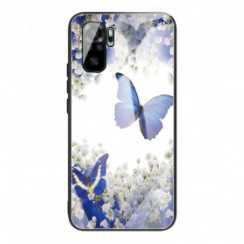 Tok Xiaomi Redmi Note 10 / 10S Butterflies Design Edzett Üveg