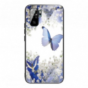 Tok Xiaomi Redmi Note 10 / 10S Butterflies Design Edzett Üveg