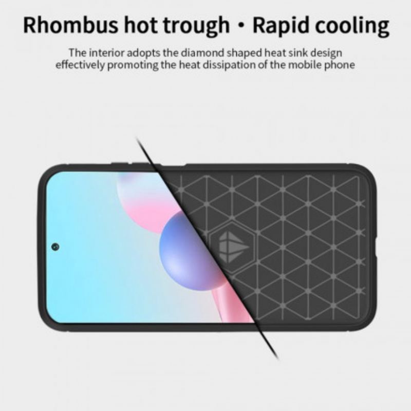 Tok Xiaomi Redmi Note 10 / 10S Mofi Szálcsiszolt Szénszálas