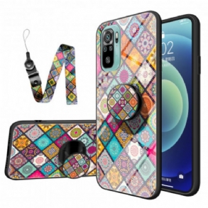 Tok Xiaomi Redmi Note 10 / 10S Patchwork Mágneses Tartó