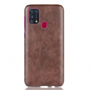 Tok Samsung Galaxy M31 Litchi Performance Leather Effect