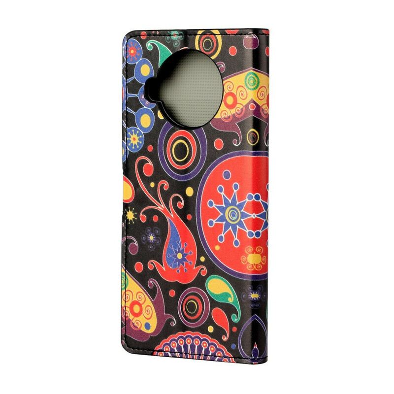 Fliptok / Bőrtok Xiaomi Redmi Note 9 Pro 5G Galaxy Design