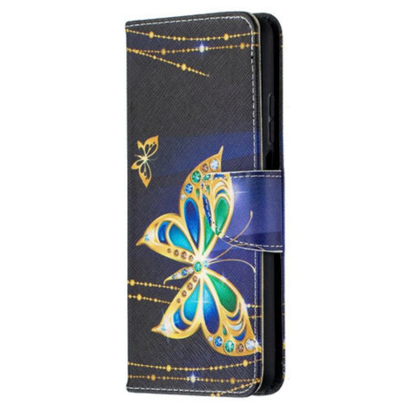 Fliptok / Bőrtok Xiaomi Redmi Note 9 Pro 5G Magic Butterfly