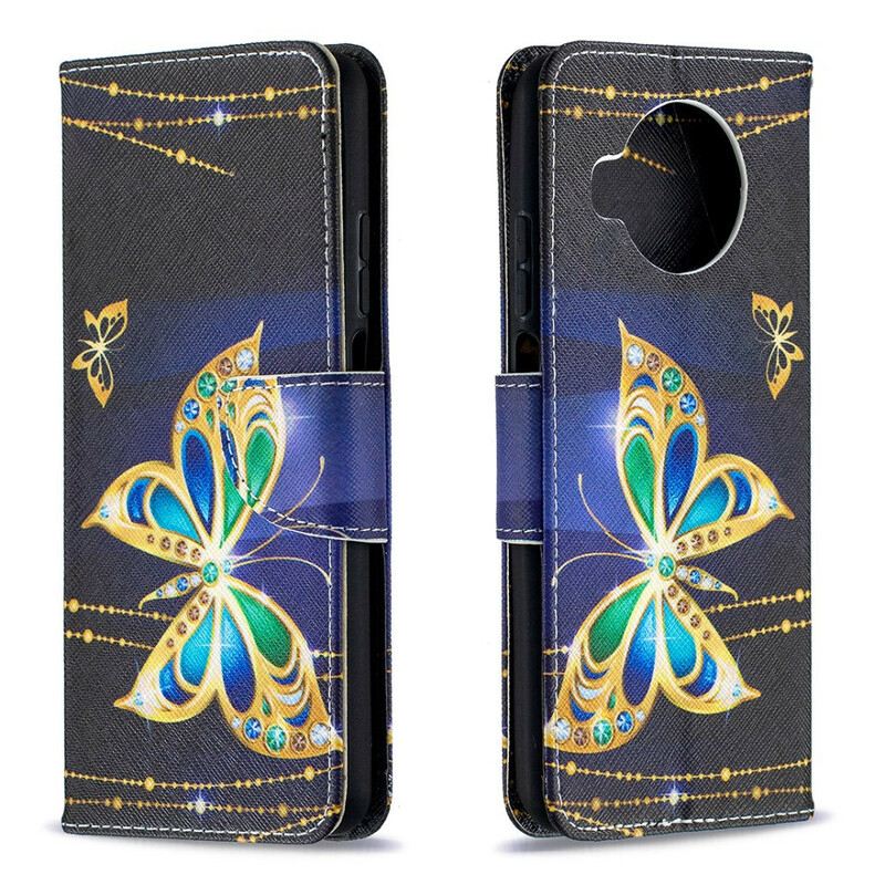 Fliptok / Bőrtok Xiaomi Redmi Note 9 Pro 5G Magic Butterfly