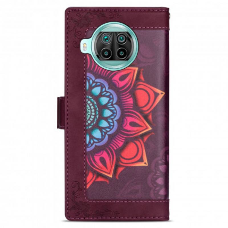 Fliptok Xiaomi Redmi Note 9 Pro 5G szíjjal Pántos Mandala