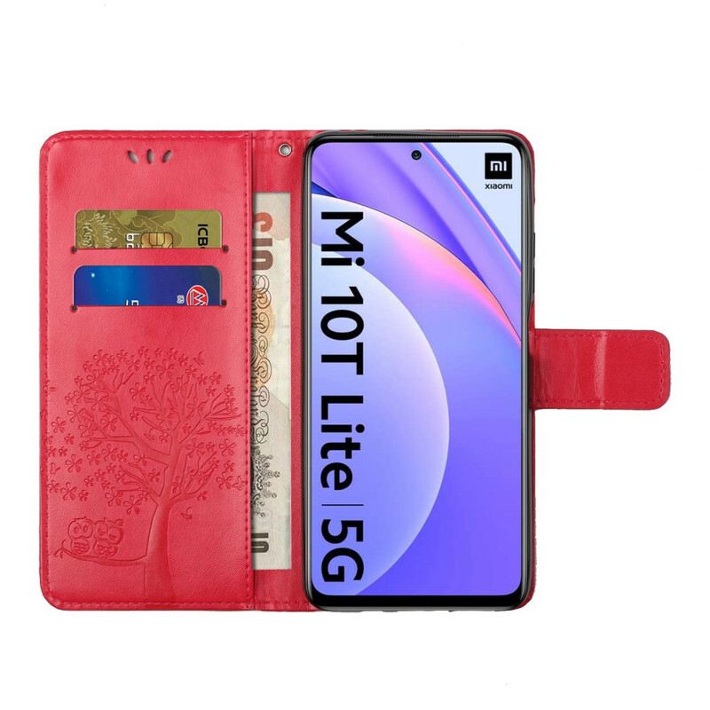 Fliptok Xiaomi Redmi Note 9 Pro 5G szíjjal Tangafa És Baglyok