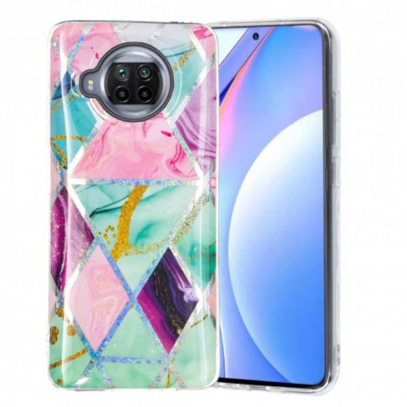 Telefontok Xiaomi Redmi Note 9 Pro 5G Glitter Design Márvány