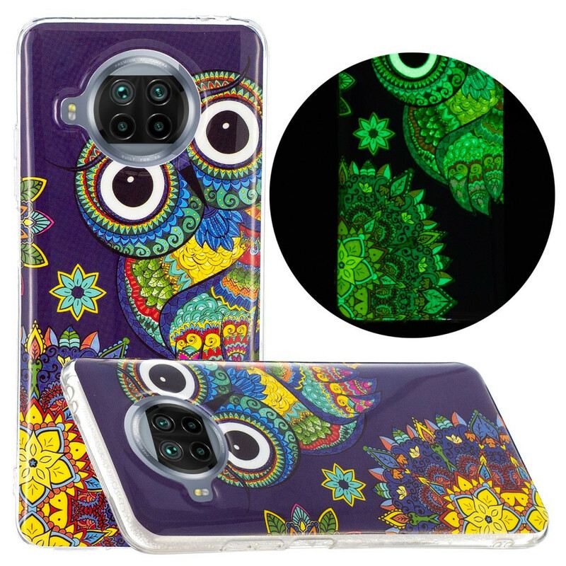 Telefontok Xiaomi Redmi Note 9 Pro 5G Neon Mandala Bagoly