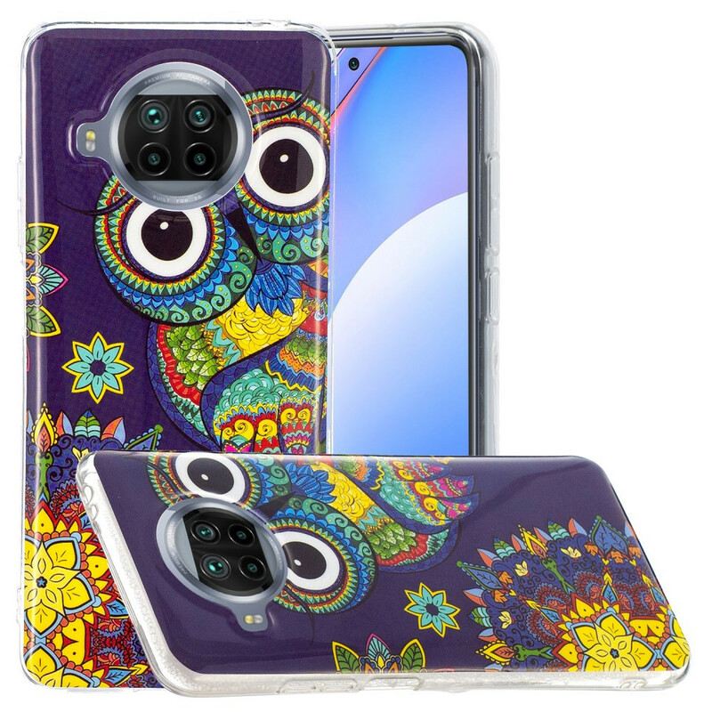 Telefontok Xiaomi Redmi Note 9 Pro 5G Neon Mandala Bagoly