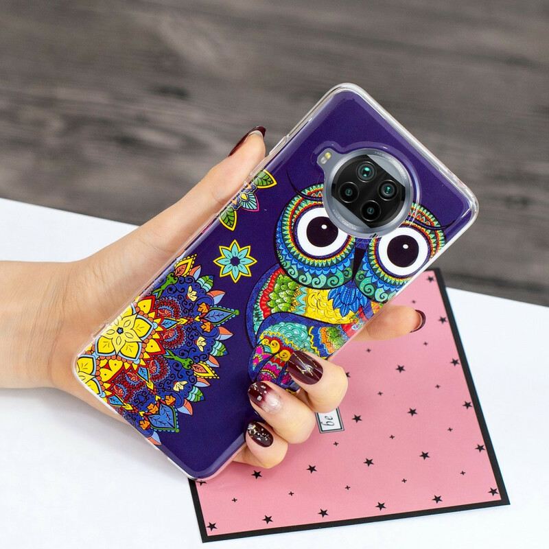 Telefontok Xiaomi Redmi Note 9 Pro 5G Neon Mandala Bagoly