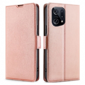 Fliptok / Bőrtok Oppo Find X5 Flap Dupla Design