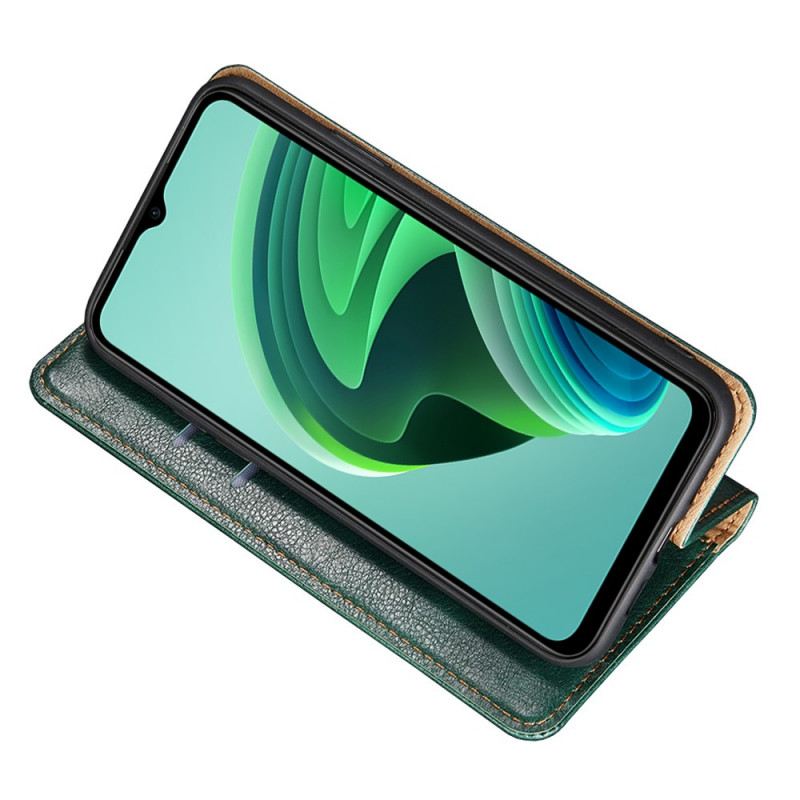 Fliptok Oppo Find X5 Bőrtok Szolid Szín