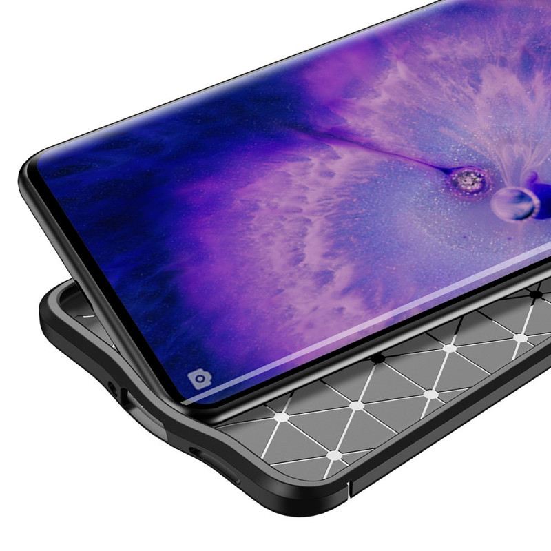 Tok Oppo Find X5 Bőrhatású Litcsi Dupla Vonal