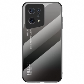 Tok Oppo Find X5 Edzett Üveg Hello