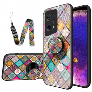 Tok Oppo Find X5 Patchwork Mágneses Tartó