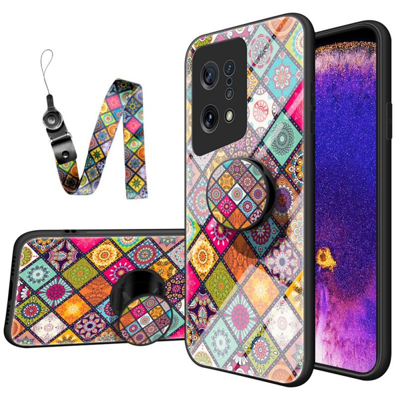 Tok Oppo Find X5 Patchwork Mágneses Tartó