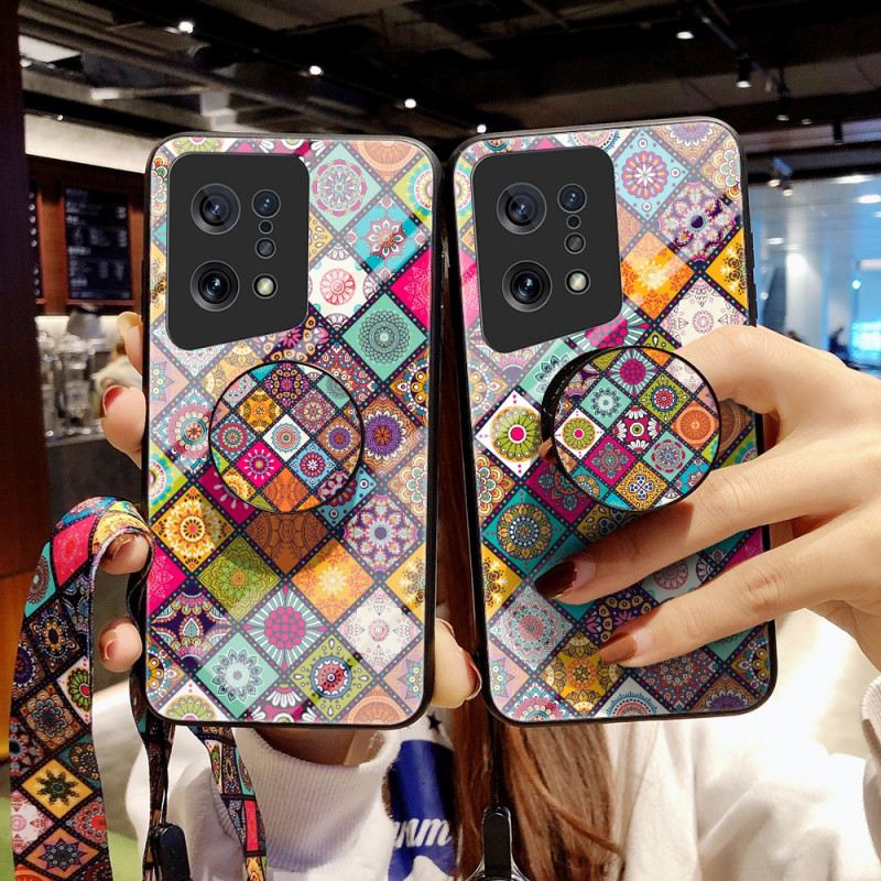 Tok Oppo Find X5 Patchwork Mágneses Tartó